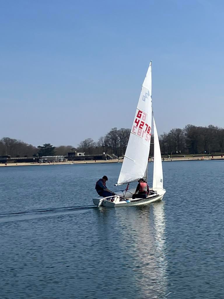 420 zeilboot met trailer, Watersport en Boten, Ophalen, Geen motor, Gebruikt, Overige typen