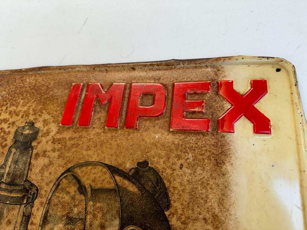 Enseigne publicitaire lampes de vélo IMPEX, Enlèvement ou Envoi, Utilisé, Panneau publicitaire