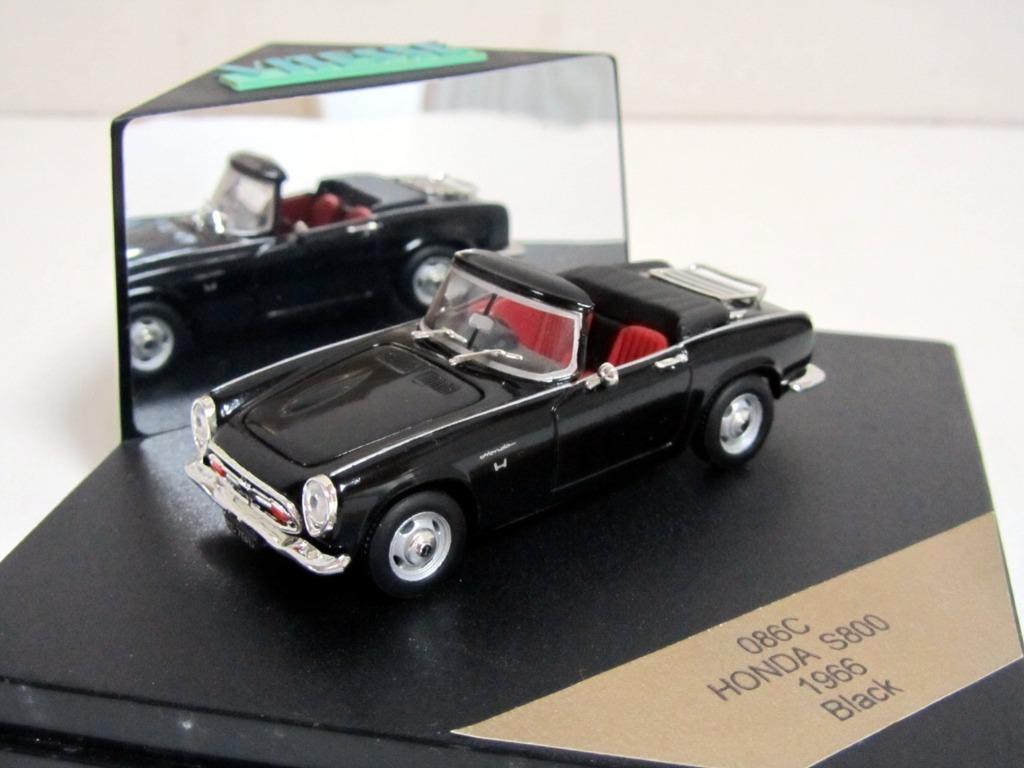 Honda S800 1966 Open Cabriolet, noir Vitesse 086C (1:43), Enlèvement ou Envoi, Neuf, Voiture, Autres marques
