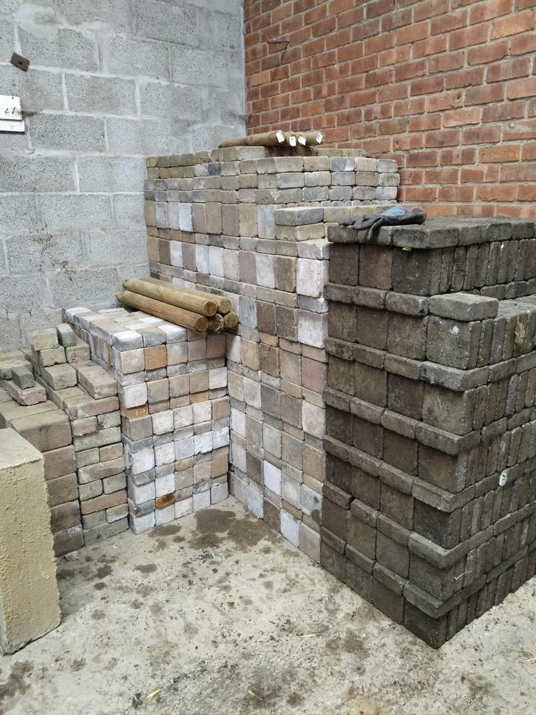 Betonklinkers 14,5x14,5 - 14x14 - 10x10, Enlèvement