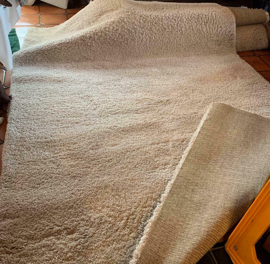 1beige mat 250 €, Ophalen, Zo goed als nieuw