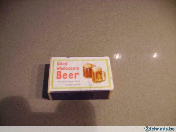 houten lucifer doosje Good wholesome Beer, Nieuw