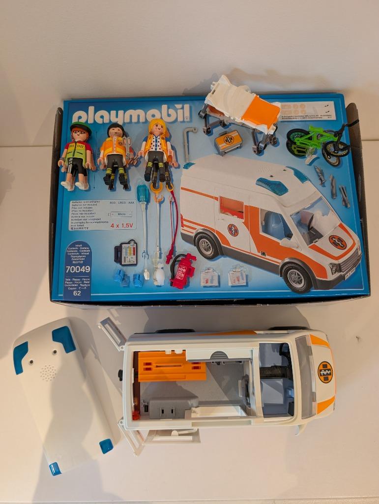 Playmobil ziekenwagen, Enlèvement, Comme neuf, Ensemble complet