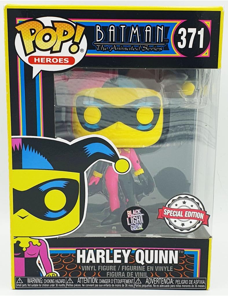 Funko POP Batman Harley Quinn (371) Black Light Glow Special, Enlèvement ou Envoi, Funko, Comme neuf, Supportemea@funko.com