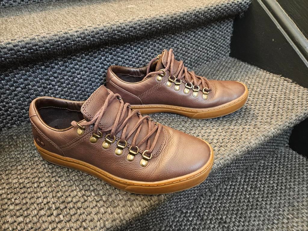 Timberland leren man sneakers maat 42, Gebruikt, Schoenen