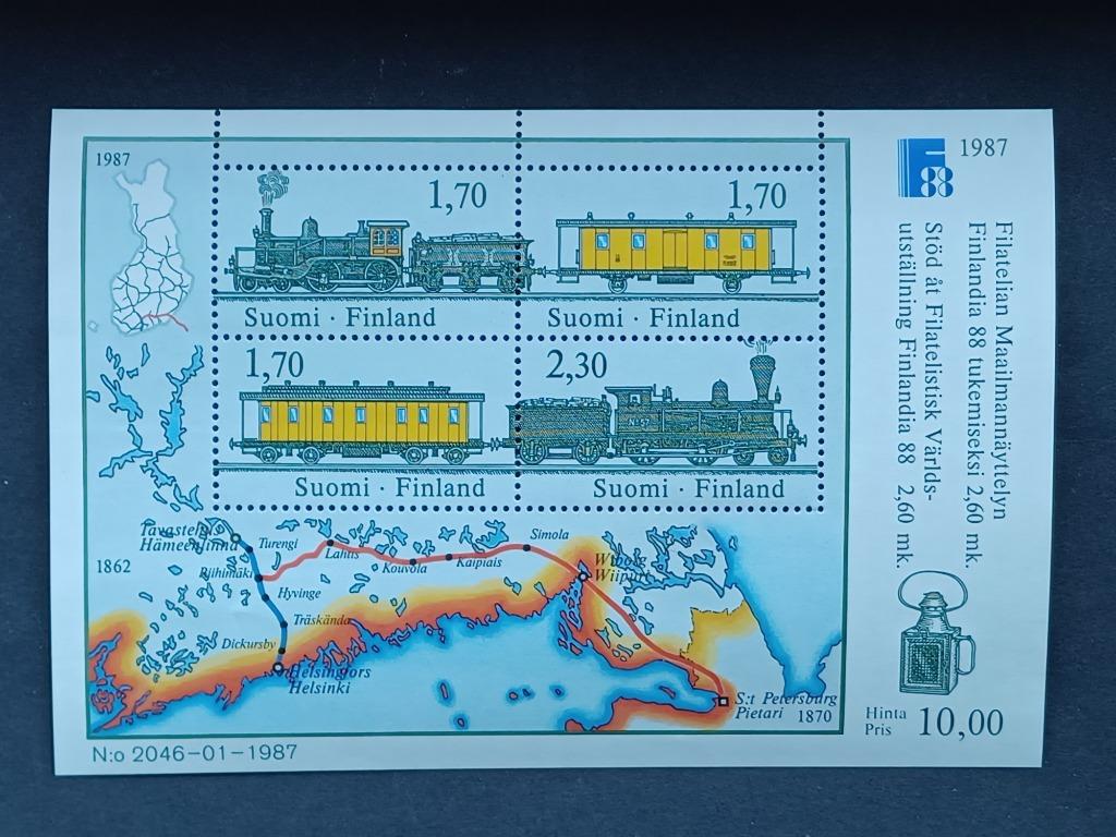 Timbres de Finlande, Enlèvement ou Envoi, Finlande, Non oblitéré