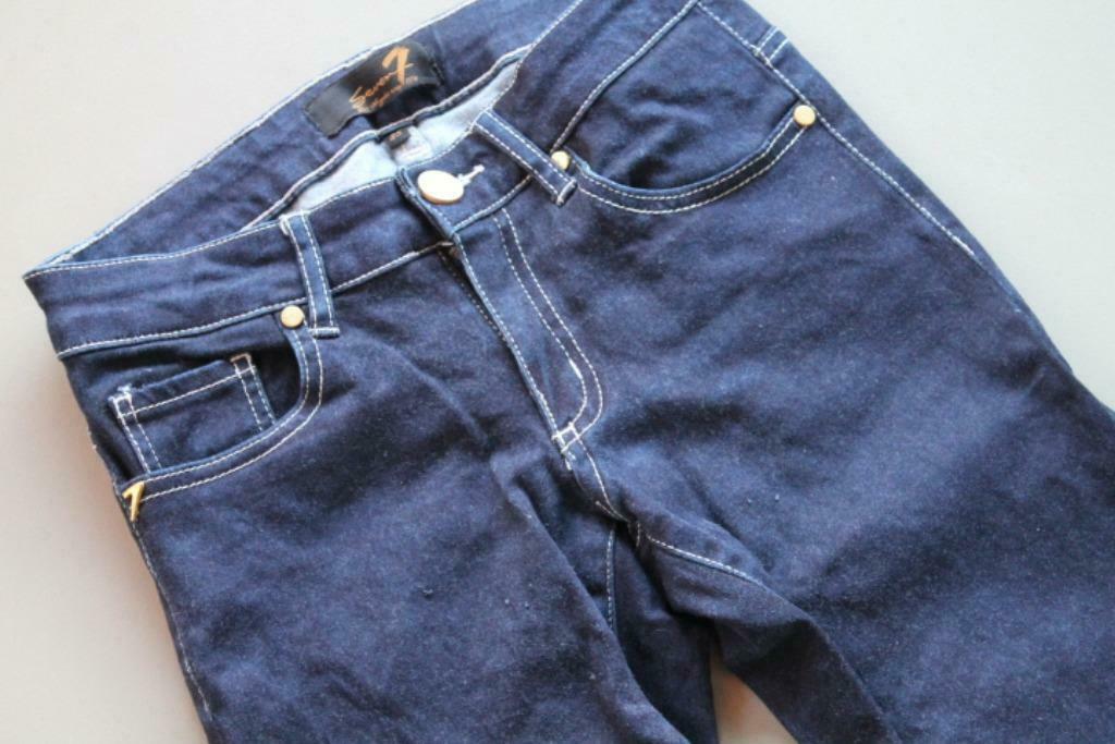 Héél donkerblauwe skinny van Seven, mt 25, Seven, Envoi, Comme neuf, Bleu