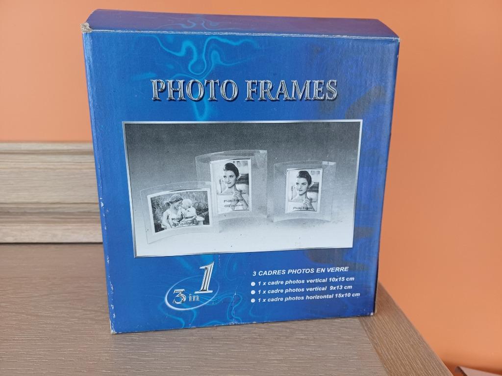 3 fotolijsten in glas, Audio, Tv en Foto, Fotografie | Fotolijsten, Ophalen of Verzenden, Nieuw, Glas