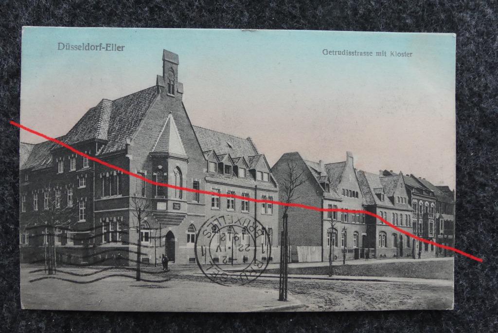 Postkaart 21/4/1912 Düsseldorf Eller, Duitsland, Ophalen of Verzenden, Voor 1920, Gelopen, Duitsland