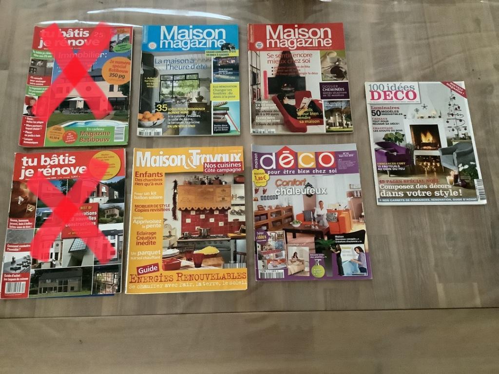 Revues Maison magazine, maison&travaux,, Enlèvement ou Envoi, Utilisé, Autres types