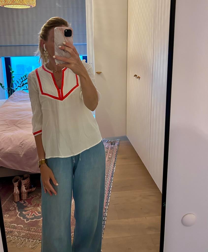 Wit hemdje Due Amanti, Kleding | Dames, Wit, Ophalen of Verzenden, Zo goed als nieuw, Maat 36 (S)