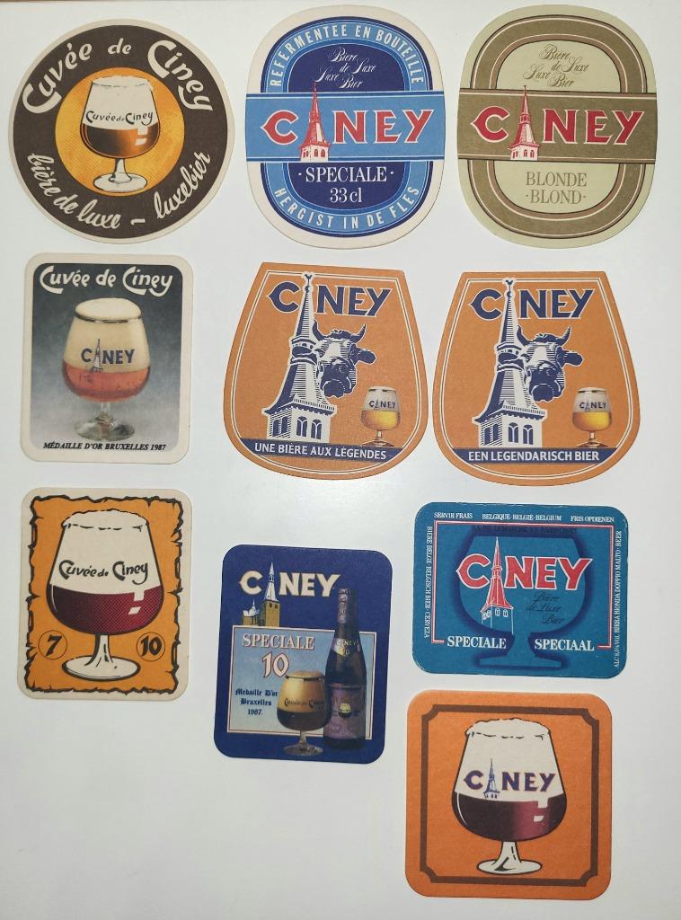 bierviltje cuvée de ciney luxebier Ciney speciale blonde, Enlèvement ou Envoi, Comme neuf, Sous-bock, Autres marques