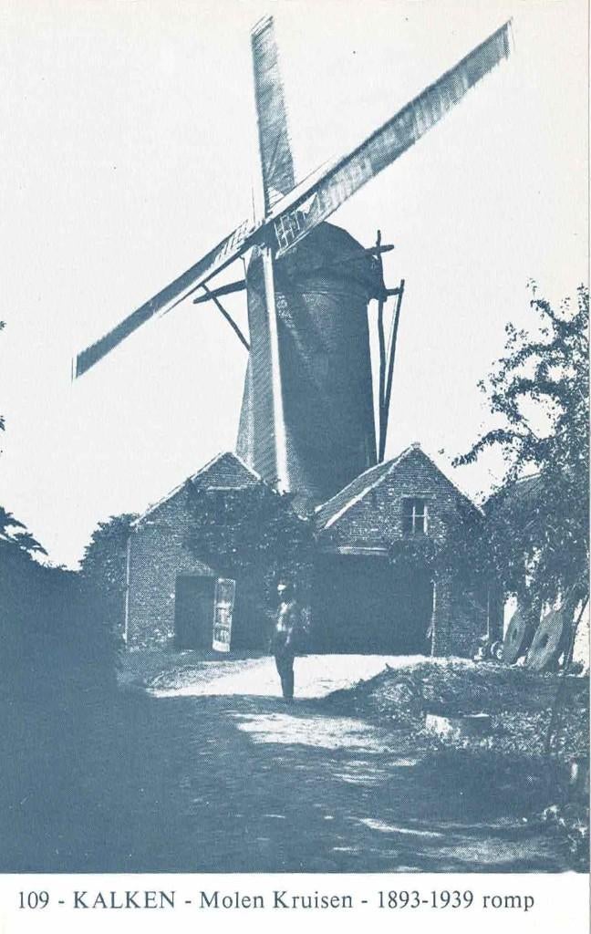 Kalken - Molen Kruisen, Ophalen of Verzenden, 1960 tot 1980, Ongelopen, Oost-Vlaanderen