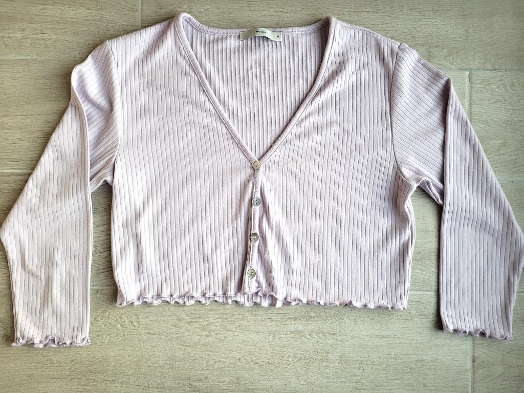 Lila bloesje / gilet - Pigalle (Only) - maat M (ong. 176), Meisje, Overhemd of Blouse, Ophalen of Verzenden, Zo goed als nieuw
