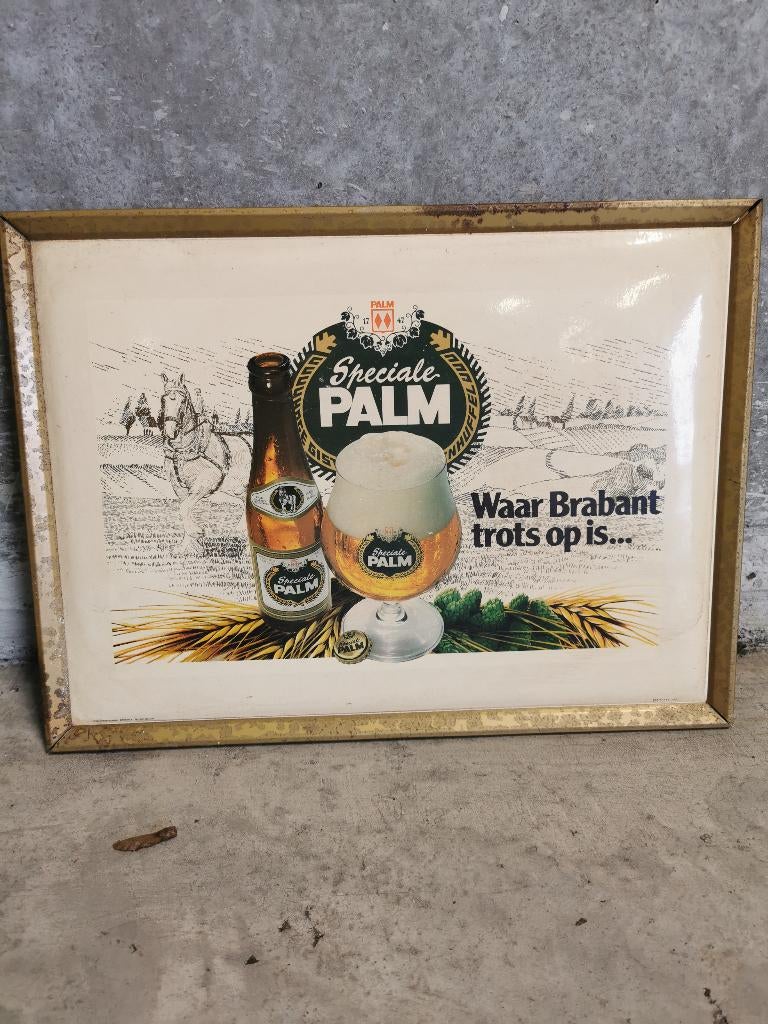 vintage reclamepanelen speciale palm, Ophalen, Gebruikt, Reclamebord, Plaat of Schild, Palm