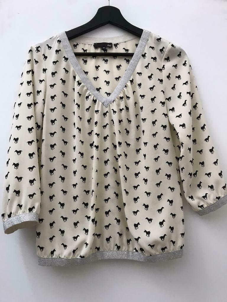 Blouse met paardjes & glitter, Kleding | Dames, Ophalen of Verzenden, Maat 36 (S), Gedragen, JBC