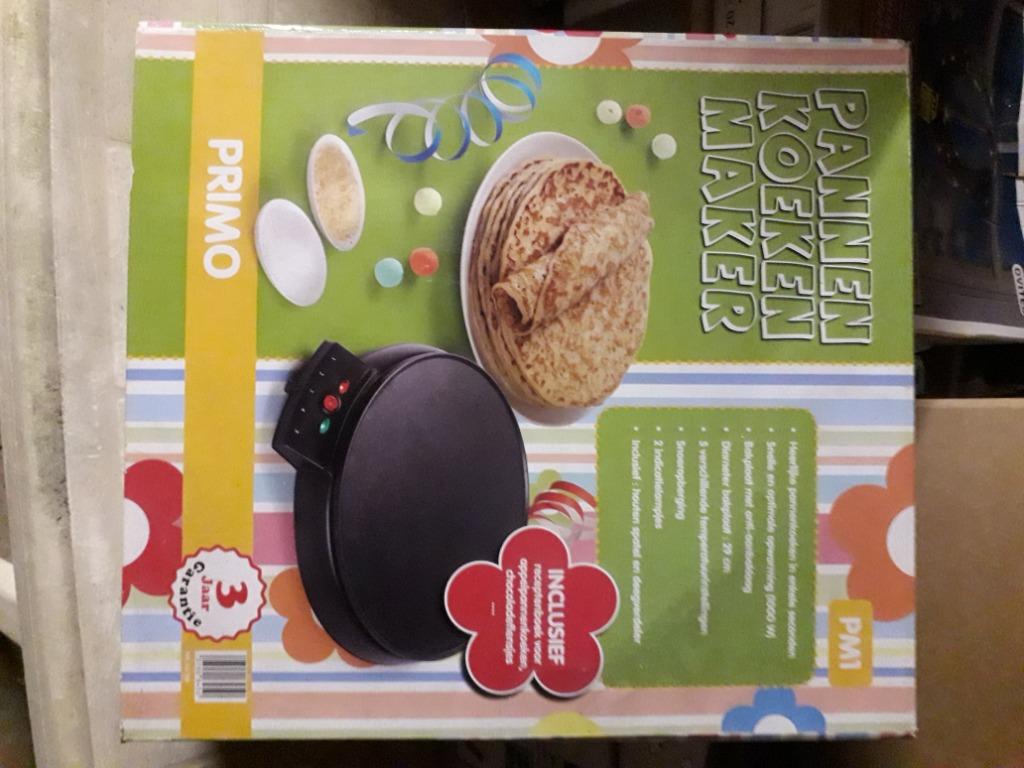 Primo pannenkoekenmaker, Elektronische apparatuur, Wafelijzers, Ophalen, Zo goed als nieuw