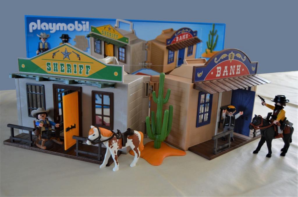 Playmobile Maison Shériff et Banque, Enfants & Bébés, Jouets | Playmobil, Enlèvement ou Envoi, Comme neuf, Ensemble complet