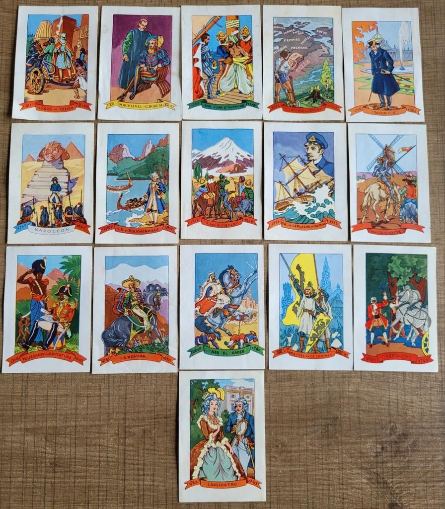 26 oude prentjes: Verovering - Roem & avontuur, Ophalen of Verzenden, Gebruikt, Overige onderwerpen, Prent