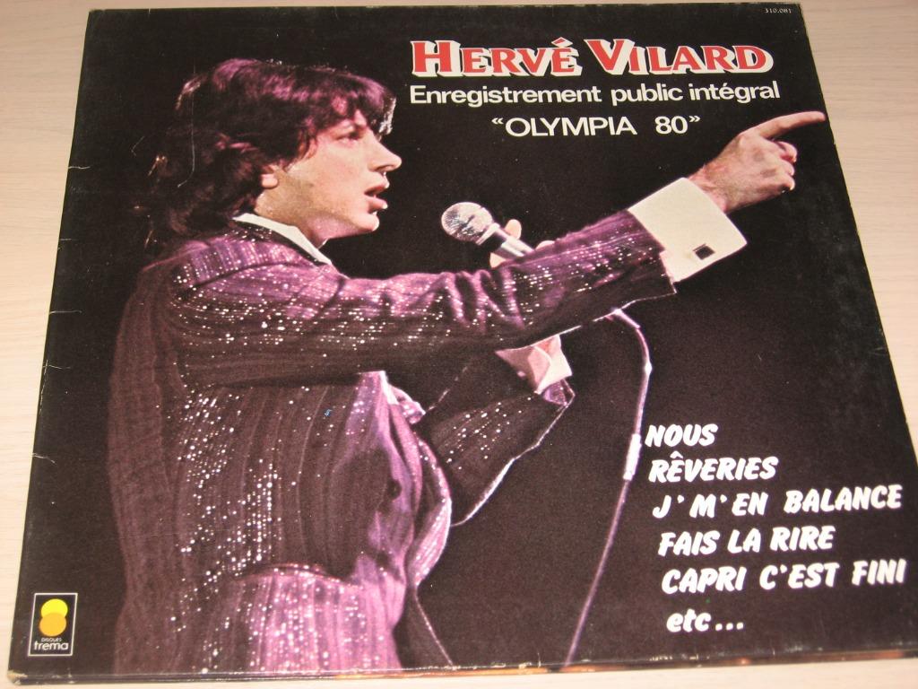 Disque vinyl 33 tours Hervé Vilard olympia 80, Enlèvement ou Envoi, Comme neuf