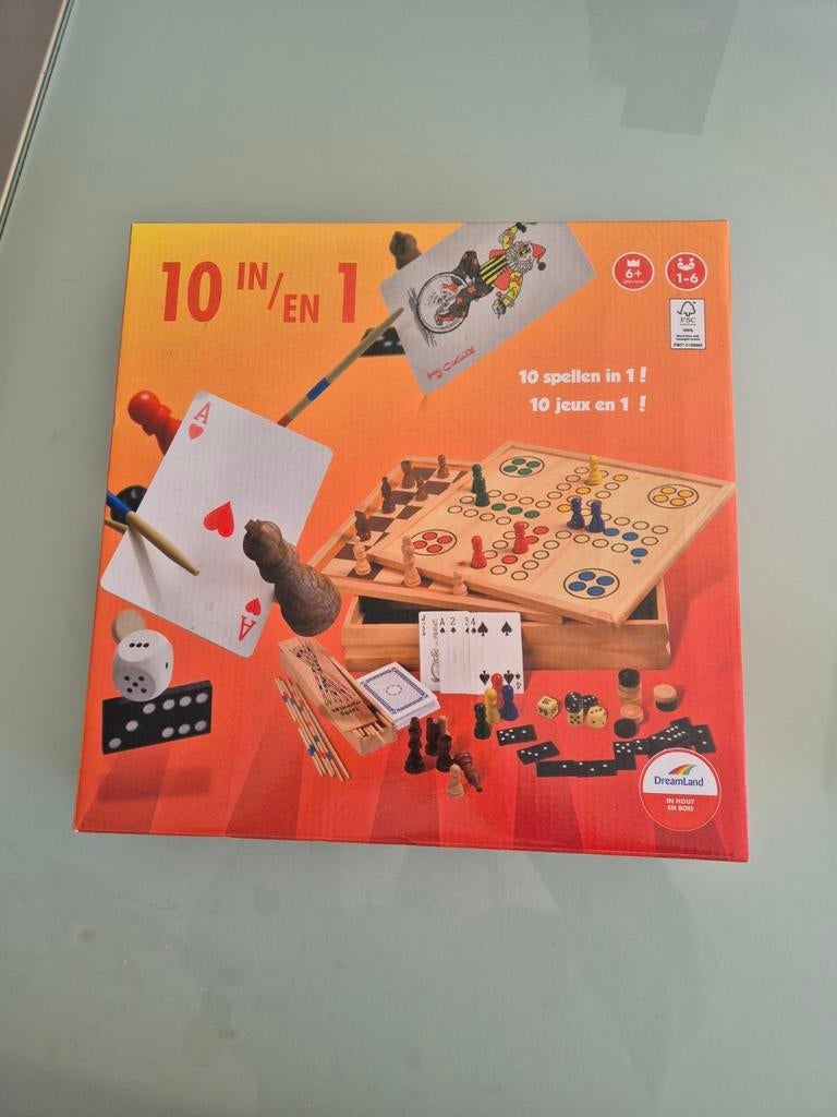 10 in 1 bordspel, Ophalen of Verzenden, Nieuw