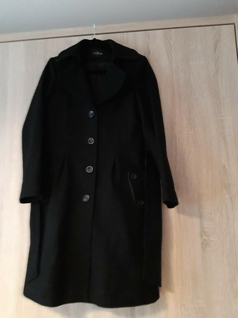 Mantel  zwart  Maay 38, Kleding | Dames, Maat 38/40 (M), Zwart, Ophalen of Verzenden, Zo goed als nieuw