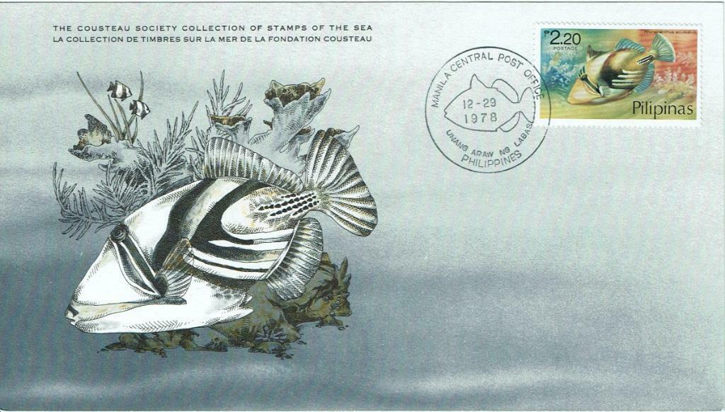 FDC Filipijnen Y&T 1078/Michel 1258 Jacques Cousteau Calypso, Verzenden
