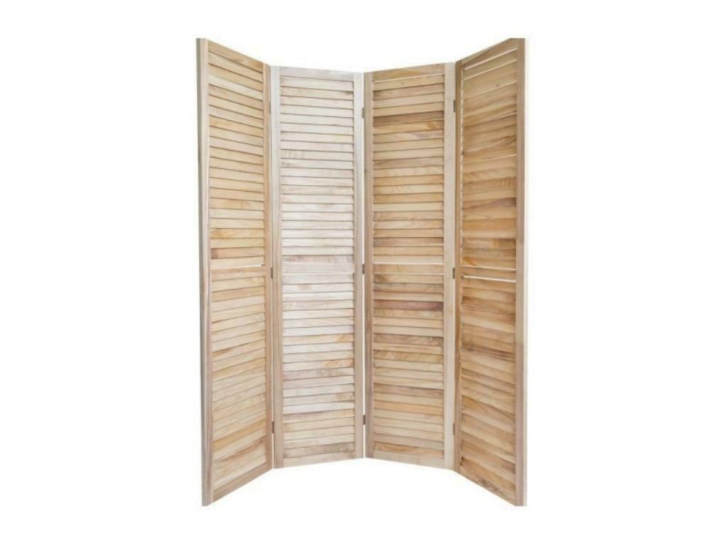 Paravent separateur de piece en bois naturel NEUF, Huis en Inrichting, Woonaccessoires | Kamerschermen, Verzenden