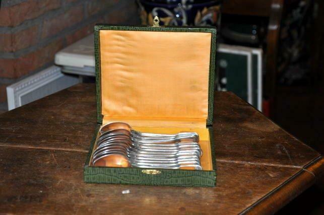 coffret 12 cuillères a café phenix argentin, Ophalen of Verzenden