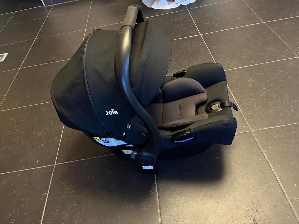 Draagbare autostoel, i-Gemm2, Joie, eclipse + i-base, Autogordel of Isofix, Gebruikt, 0 t/m 13 kg, Ophalen