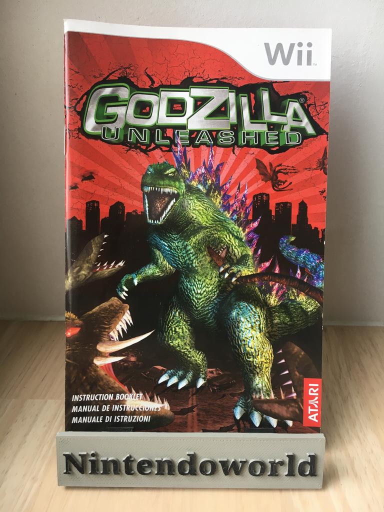 Godzilla Unleashed (Wii) Handleiding, Ophalen, Zo goed als nieuw