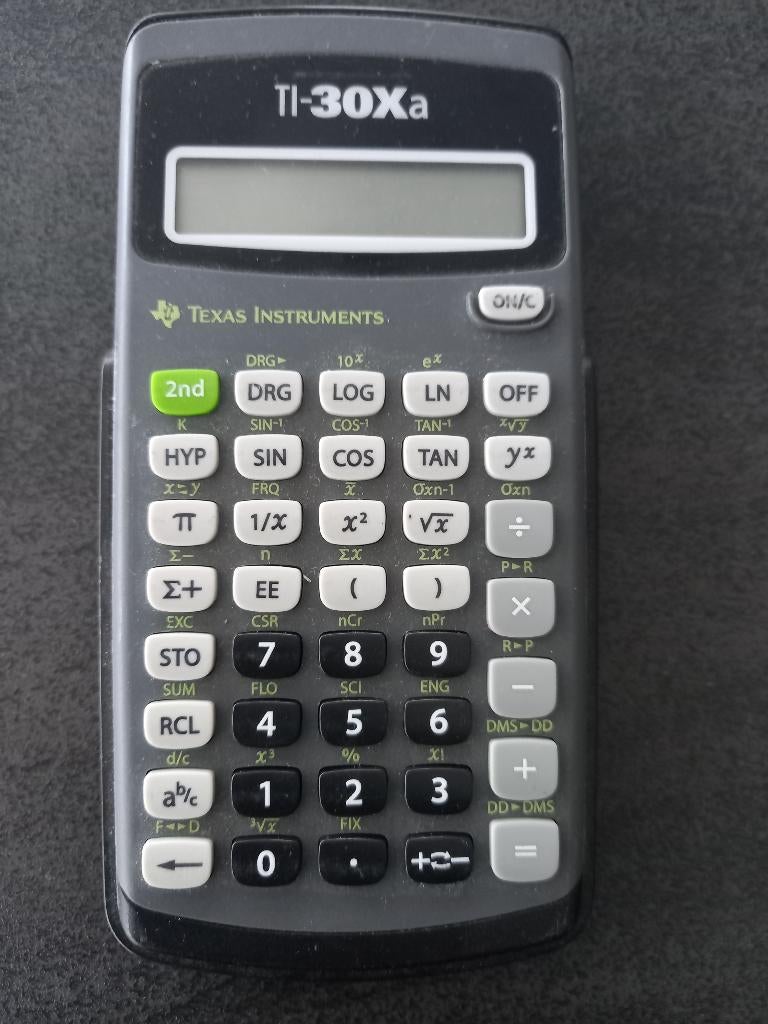 Rekenmachine Texas Instruments TI-30XA, Enlèvement, Utilisé