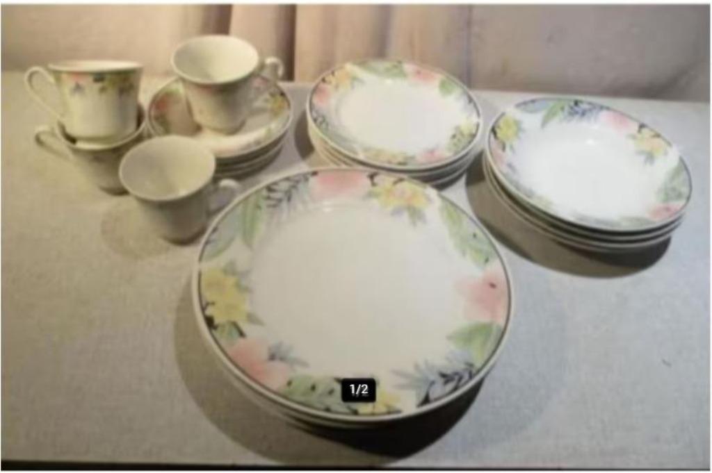 Mooie Partij van oude Chinese Servies Onderdelen, Ophalen of Verzenden