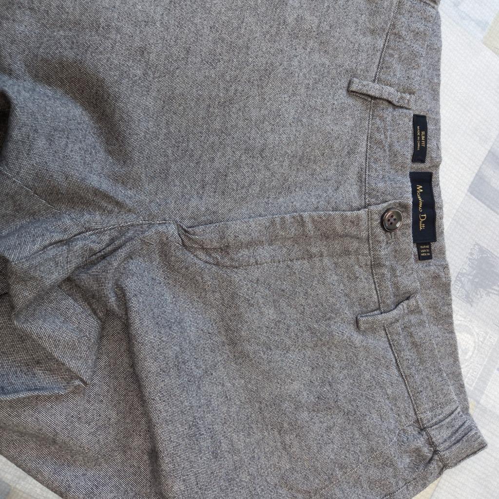 Mooie jonge broek merk Massimo Dutti maat 46/48 Slim Fit, Gris, Enlèvement ou Envoi, Comme neuf, Massimo Dutti