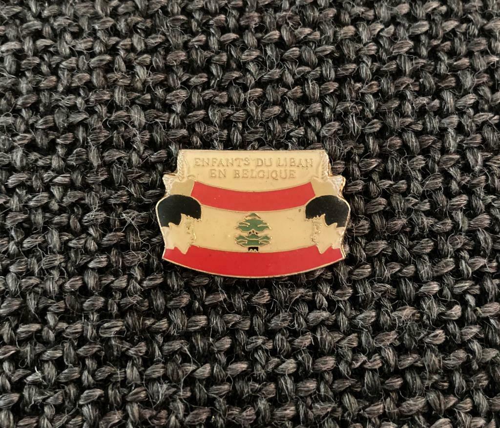 PIN - ENFANTS DU LIBAN EN BELGIQUE - LIBANON, Envoi, Utilisé, Autres sujets/thèmes, Insigne ou Pin's