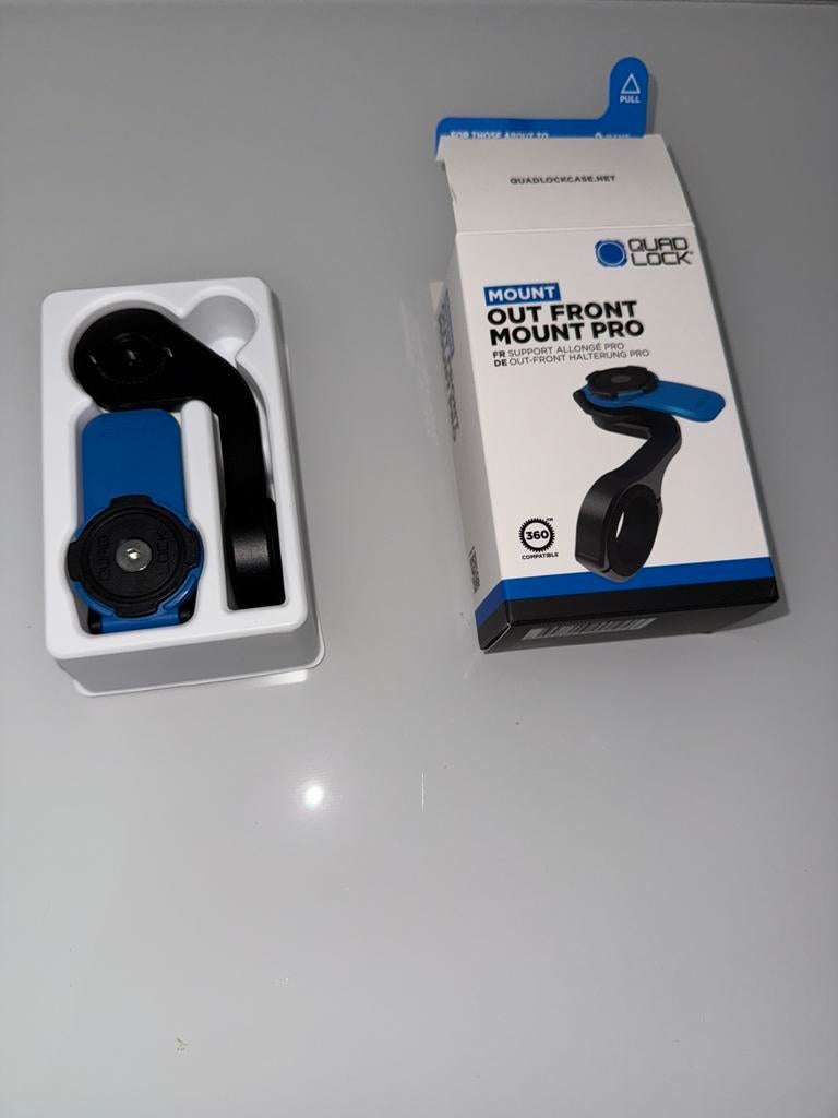 Splinternieuwe quad lock out front mount pro, Télécoms, Supports de téléphone, Enlèvement, Neuf, Vélo