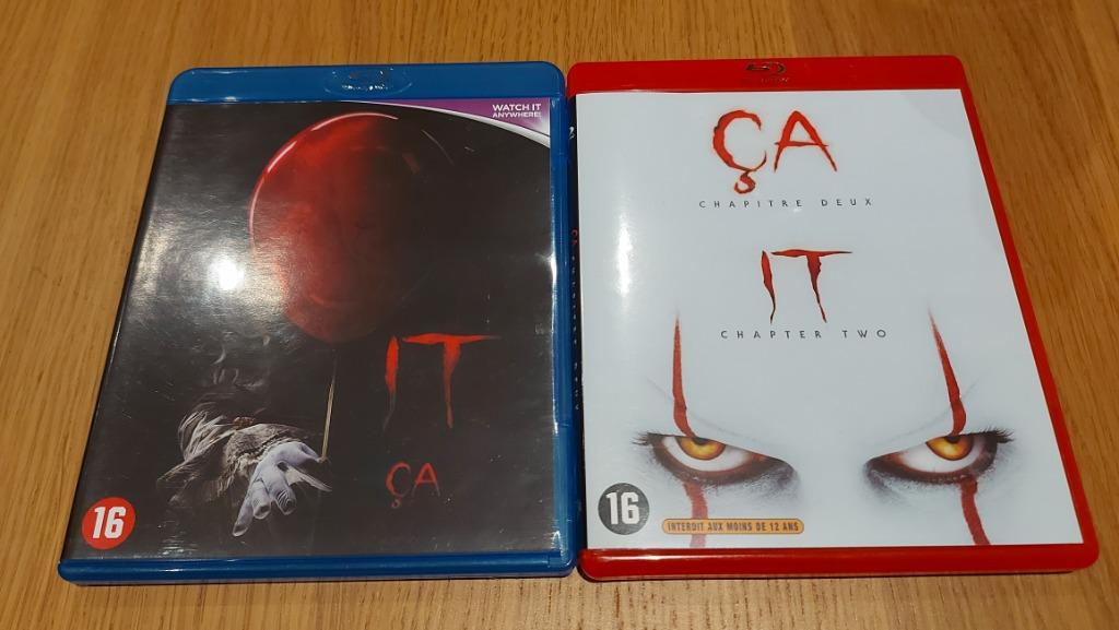 IT Chapter 1 + 2 (blu-ray) (Stephen King), Ophalen of Verzenden, Zo goed als nieuw, Horror