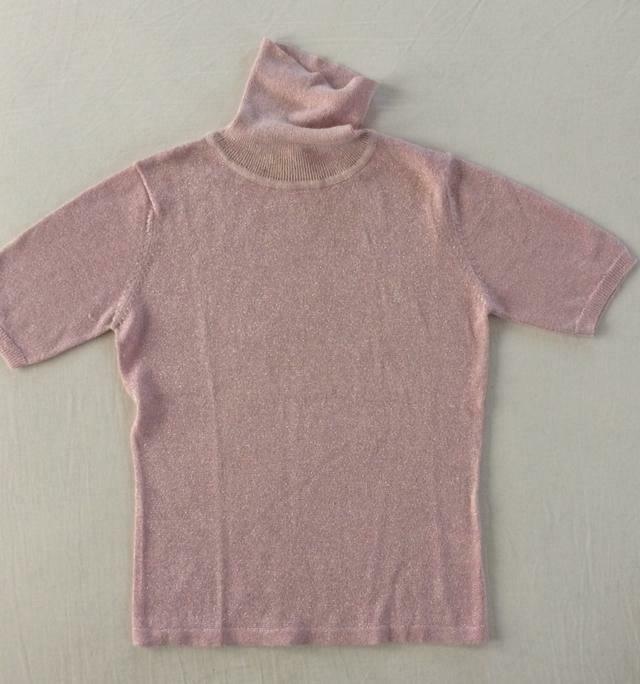 t-shirt bloesje Pirouette XS 146 152 glitter roze korte mouw, Gebruikt, Meisje, Ophalen of Verzenden, Shirt of Longsleeve