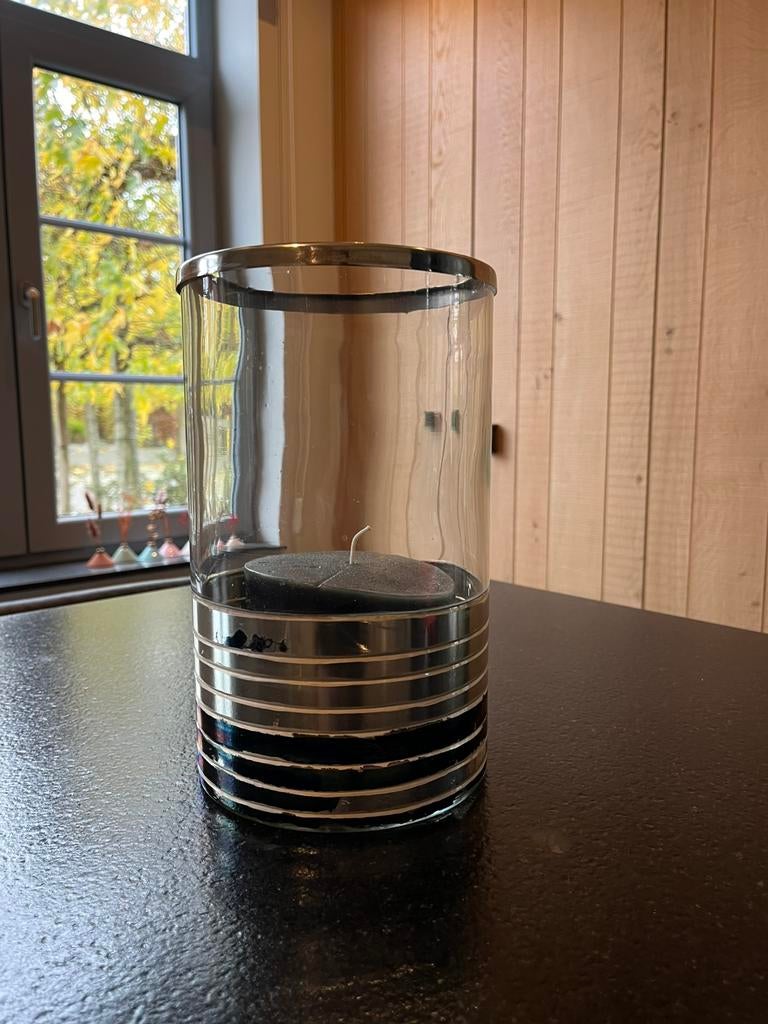 Windlicht met kaars Rivièra Maison, Ophalen of Verzenden, Gebruikt, Kaars