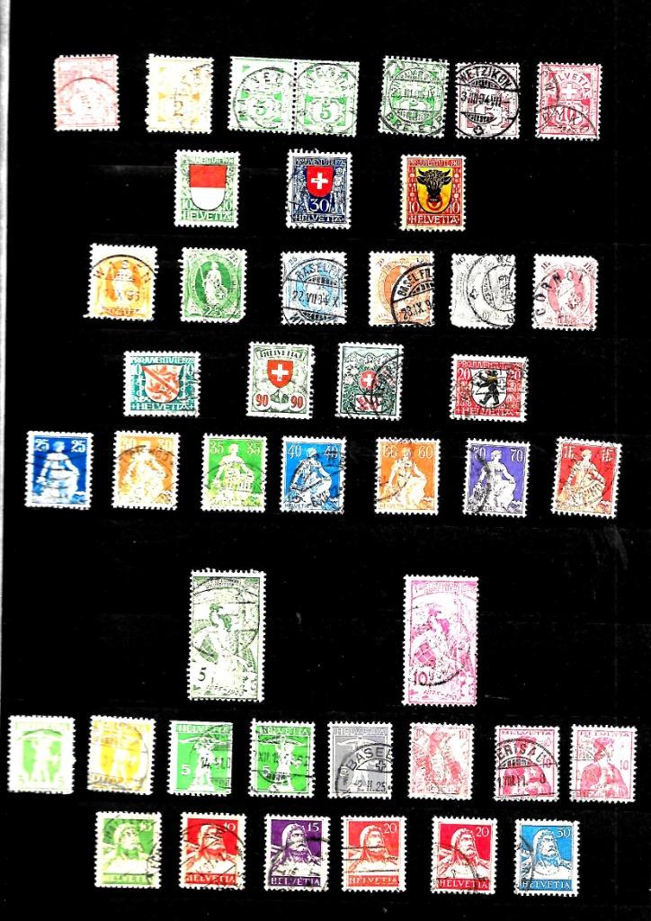 Timbres de SUISSE, Envoi, Affranchi
