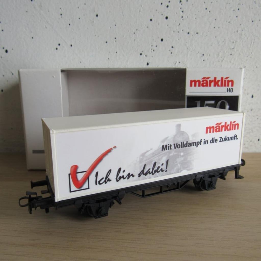 44150 Marklin HO – Containerwagen (B2500795), Marklin, Ophalen of Verzenden, Göppingen, Analoog