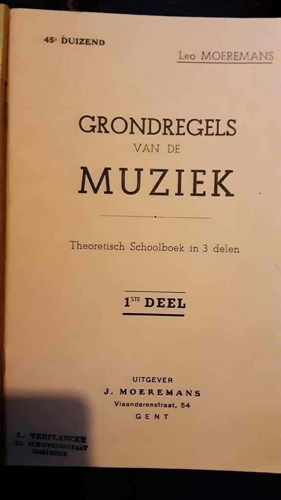 Leo Moeremans, grondleggers van de muziek, 1 ste deel, Ophalen of Verzenden, Muziek