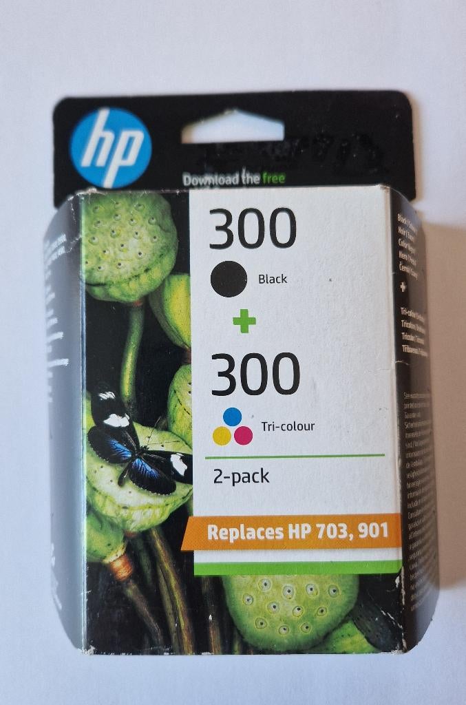 Inktpatroon HP 300 Zwart + Kleur, Ophalen of Verzenden, Nieuw, Cartridge, Hp
