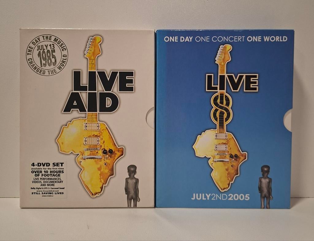 Live Aid 1985 + 2005 compleet, Cd's en Dvd's, Dvd's | Muziek en Concerten, Ophalen of Verzenden