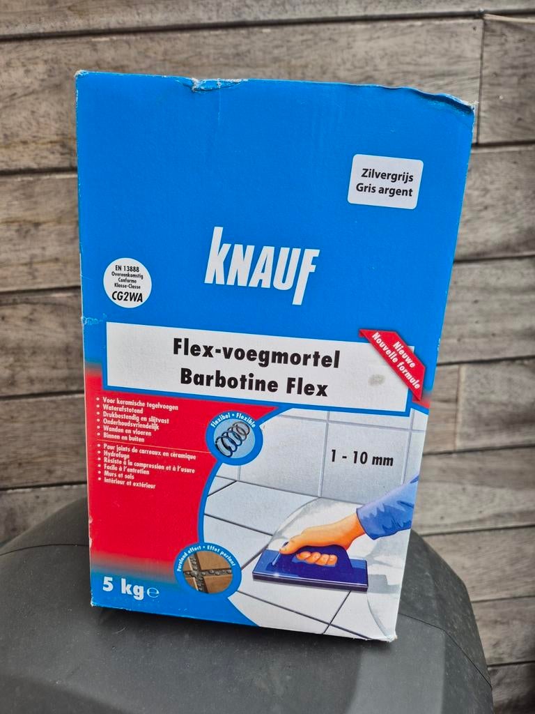NIEUW knauf flex voegmortel 5kg, Doe-het-zelf en Bouw, Ophalen of Verzenden, Nieuw