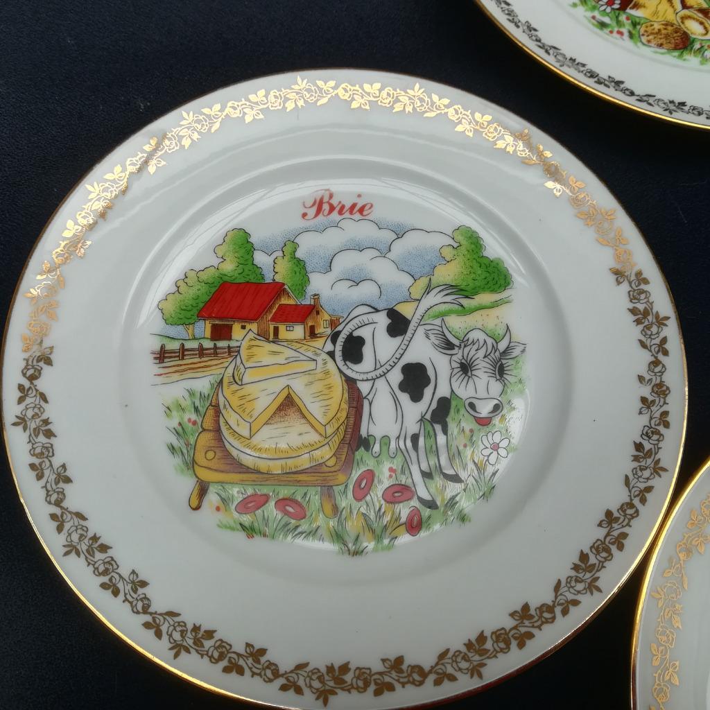 Limoges France : 6 petites assiettes fromage, Enlèvement