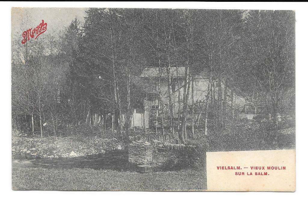 Vielsalm vieux moulin sur la Salm, Collections, Envoi, Non affranchie, Luxembourg
