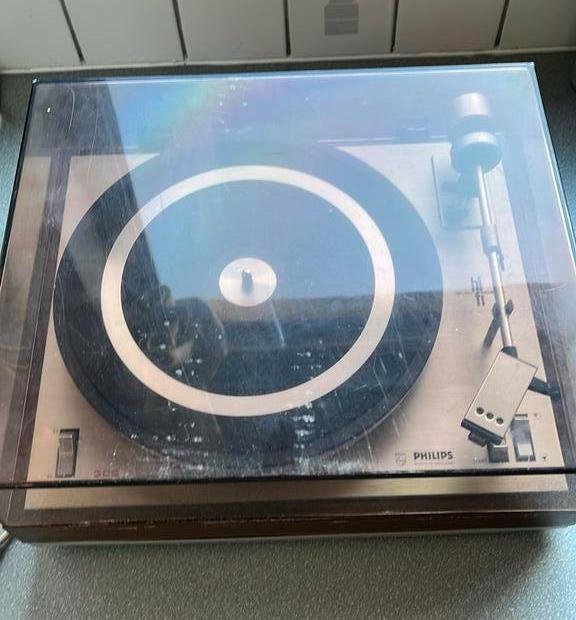 Vintage platenspeler, Audio, Tv en Foto, Platenspelers, Ophalen, Gebruikt, Platenspeler, Philips
