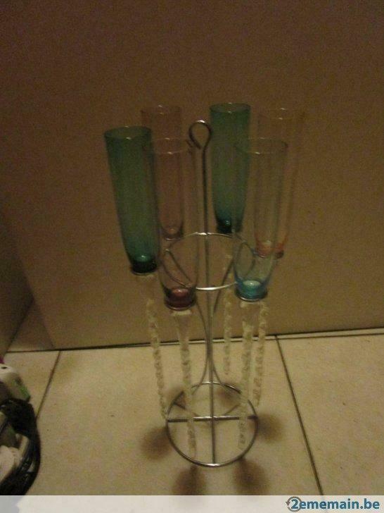 6 flûtes Champagne, Maison & Meubles, Enlèvement ou Envoi, Neuf, Verre ou Verres