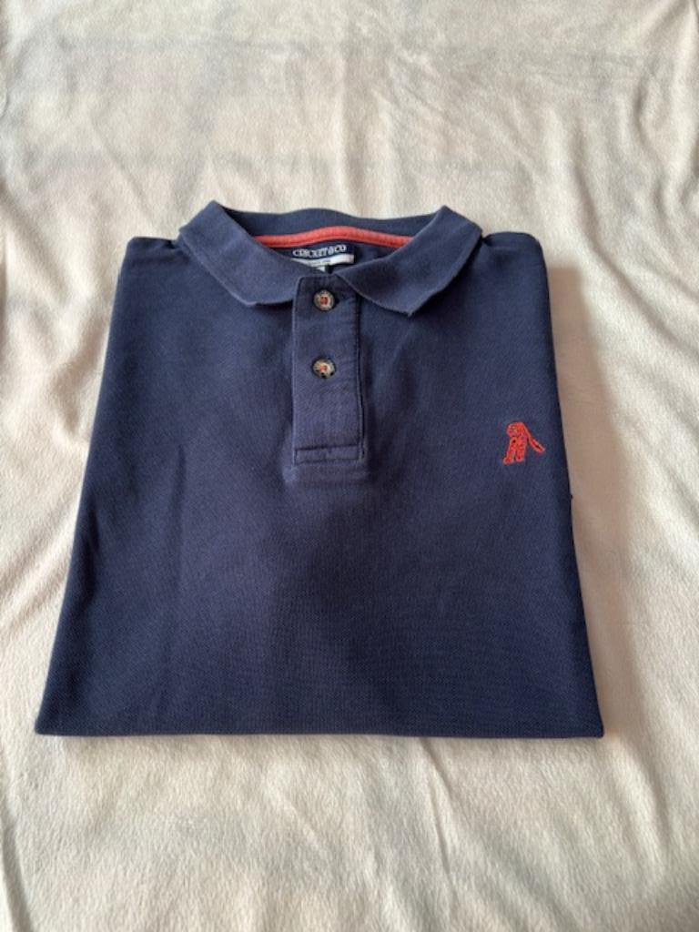 Cricket & Co donkerblauw poloshirt maat XL, Ophalen, Blauw, Maat 56/58 (XL), Zo goed als nieuw